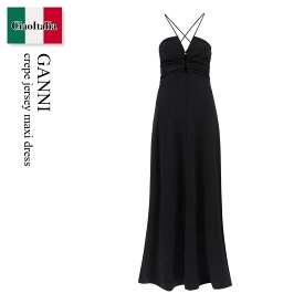 ガニー / Ganni Crepe Jersey Maxi Dress / T3558 / T3558 099 / T3558099 / ワンピース / 「正規品補償」「VIP価格販売」「お買い物サポート」