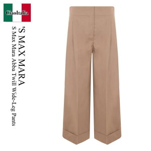 yʌE݌ɌEҏIz GX }bNX}[ / 'S Max Mara S Max Mara Abba Twill Wide-Leg Pants / 2419131183600 001 / 2419131183600 10251 001 / 2419131183600001 / 241913118360010251001 / pc