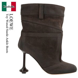 yʌE݌ɌEҏIz Gx / Loewe Toy Waxed Suede Ankle Boots / LLST285X05 / LLST285X05 3170 / LLST285X053170 / V[gu[cEu[eB