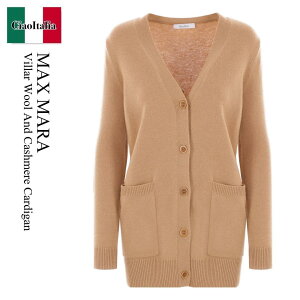 �y���ʌ���E�݌Ɍ���E�����ҏ����I�z �}�b�N�X�}�[�� / Max Mara Villar Wool And Cashmere Cardigan / 2421346052600 025 / 2421346052600 10037 025 / 2421346052600025 / 242134605260010037025 / �J�[�f�B�K��