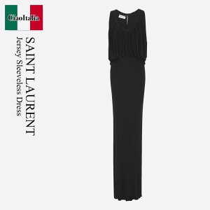 �y���ʌ���E�݌Ɍ���E�����ҏ����I�z �T�����[���� / Saint Laurent Jersey Sleeveless Dress / 734799 Y5G98 / 734799 Y5G98 1000 / 734799Y5G98 / 734799Y5G981000 / �����s�[�X