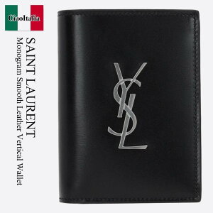 yʌE݌ɌEҏIz T[ / Saint Laurent Monogram Smooth Leather Vertical Wallet / 668735 0SX0E / 668735 0SX0E 1000 / 6687350SX0E / 6687350SX0E1000 / J[hP[XEh