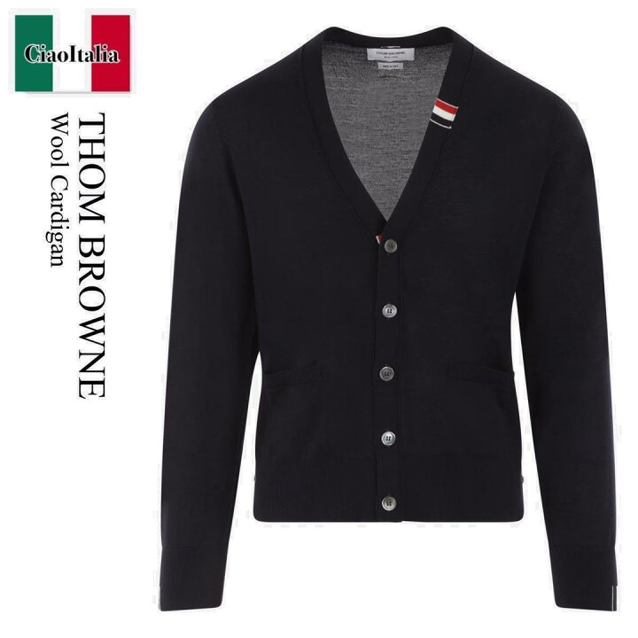 楽天市場】トム ブラウン / Thom Browne Wool Cardigan / MKC489AY1014 