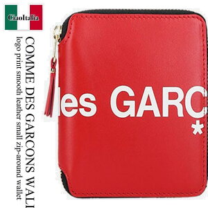 yʌE݌ɌEҏIz RfM\ / Comme Des Garcons Wallet Logo Print Small Zip-Around Wallet / SA2100 / SA2100 HL2RED / SA2100HL2RED / ܂肽ݍz