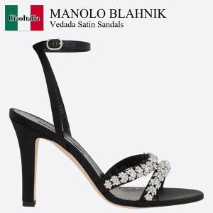 �y���ʌ���E�݌Ɍ���E�����ҏ����I�z �}�m���u���j�N / Manolo Blahnik Vedada Satin Sandals / VEDADA 105SAT / VEDADA 105SAT 0015 / VEDADA105SAT / VEDADA105SAT0015 / �T���_���E�~���[��