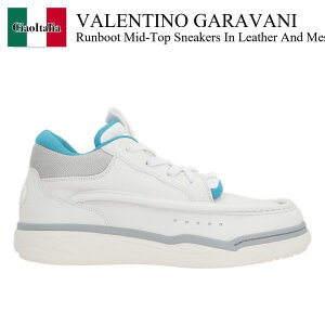 yʌE݌ɌEҏIz o`m / Valentino Garavani Runboot Mid-Top Sneakers In Leather And M / 5Y0S0I14SWG / 5Y0S0I14SWG ZU7 / 5Y0S0I14SWGZU7 / Xj[J[