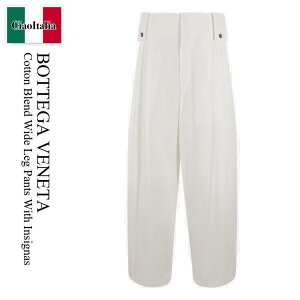 yʌE݌ɌEҏIz {beKEFl^ / Bottega Veneta Cotton Blend Wide Leg Pants With Insignas / 729372 VA5Y0 / 729372 VA5Y0 9068 / 729372VA5Y0 / 729372VA5Y09068 / pc