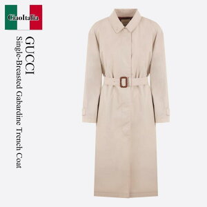 �y���ʌ���E�݌Ɍ���E�����ҏ����I�z �O�b�` / Gucci Single-Breasted Gabardine Trench Coat / 759518 Z8BL2 / 759518 Z8BL2 1022 / 759518Z8BL2 / 759518Z8BL21022 / �g�����`�R�[�g