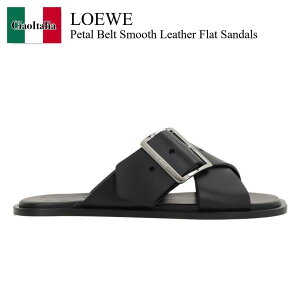 yʌE݌ɌEҏIz Gx / Loewe Petal Belt Smooth Leather Flat Sandals / LWW1465X03 / LWW1465X03 1100 / LWW1465X031100 / T_E~[