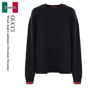 �y���ʌ���E�݌Ɍ���E�����ҏ����I�z �O�b�` / Gucci Wool And Cashmere Oversize Sweater / 810341 XKEWI / 810341 XKEWI 1152 / 810341XKEWI / 810341XKEWI1152 / �j�b�g�E�Z�[�^�[