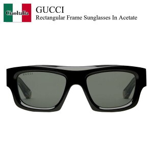 �y���ʌ���E�݌Ɍ���E�����ҏ����I�z �O�b�` / Gucci Rectangular Frame Sunglasses In Acetate / 823843 J0740 / 823843 J0740 1012 / 823843J0740 / 823843J07401012 / �T���O���X