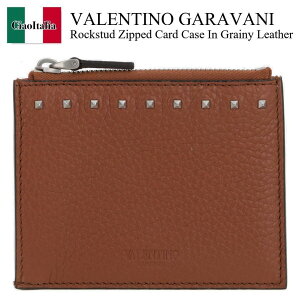 yʌE݌ɌEҏIz o`m / Valentino Garavani Rockstud Zipped Card Case In Grainy Leath / 6Y2P0V19PDX / 6Y2P0V19PDX HG5 / 6Y2P0V19PDXHG5 / J[hP[XEh