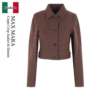 yʌE݌ɌEҏIz }bNX}[ / Max Mara Carpa Crop Jacket In Denim / 2511041013600 002 / 2511041013600 04742 002 / 2511041013600002 / 251104101360004742002 / WPbg