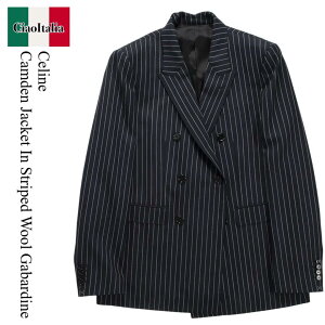 yʌE݌ɌEҏIz Z[k / Celine Camden Jacket In Striped Wool Gabardine / RV0BS0026 / RV0BS0026 07CG / RV0BS002607CG / WPbg̑