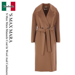 yʌE݌ɌEҏIz GX@}bNX}[ / 'S Max Mara S Max Mara Manuele Coat In Wool And Cashmere / 2429016123600 003 / 2429016123600 10800 003 / 2429016123600003 / 242901612360010800003 / R[g