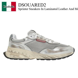 yʌE݌ɌEҏIz fB[XNGA[h / Dsquared2 Sprinter Sneakers In Laminated Leather And Mesh / SNM040134 708185 / SNM040134 708185 2137 / SNM040134708185 / SNM0401347081852137 / Xj[J[
