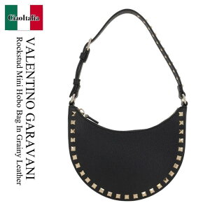 �y���ʌ���E�݌Ɍ���E�����ҏ����I�z �o�����`�m / ���΂� / �J�o�� / Valentino Garavani Rockstud Mini Hobo Bag In Grainy Leather / 7W2P0AI7VSH / 7W2P0AI7VSH 0NO / 7W2P0AI7VSH0NO / �V�����_�[�o�b�O�E�|�V�F�b�g