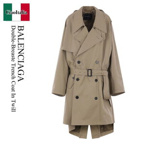 �y���ʌ���E�݌Ɍ���E�����ҏ����I�z �o�����V�A�K / Balenciaga Double-Breaste Trench Coat In Twill / 839117 TSP13 / 839117 TSP13 9772 / 839117TSP13 / 839117TSP139772 / �R�[�g
