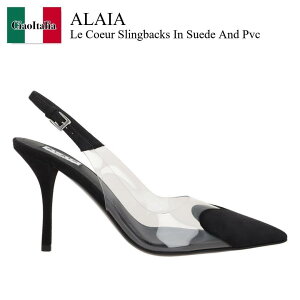 yʌE݌ɌEҏIz AYfBACA / Alaia Le Coeur Slingbacks In Suede And Pvc / AA3E083CK3 / AA3E083CK3 18999 / AA3E083CK318999 / T_E~[