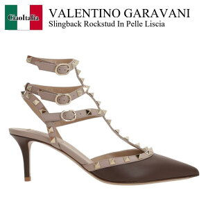 yʌE݌ɌEҏIz o`m / Valentino Garavani Slingback Rockstud In Pelle Liscia / 7W2S0375VOD / 7W2S0375VOD CUW / 7W2S0375VODCUW / T_E~[
