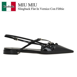�y���ʌ���E�݌Ɍ���E�����ҏ����I�z �~���E�~���E / Miu Miu Slingback Flat In Vernice Con Fibbie / 5F476E F010069 / 5F476E F010069 F0002 / 5F476EF010069 / 5F476EF010069F0002 / �T���_���E�~���[��