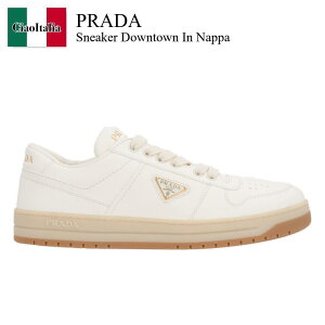 yʌE݌ɌEҏIz v_ / Prada Sneaker Downtown In Nappa / 1E792M F0304 / 1E792M FDD30038 F0304 / 1E792MF0304 / 1E792MFDD30038F0304 / Xj[J[