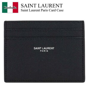 yʌE݌ɌEҏIz T[ / Saint Laurent Saint Laurent Paris Card Case / 375946 BTY0N / 375946 BTY0N 1000 / 375946BTY0N / 375946BTY0N1000 / J[hP[XEh
