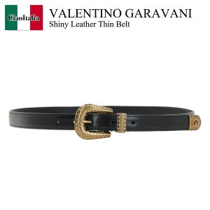 �y���ʌ���E�݌Ɍ���E�����ҏ����I�z �o�����`�m / Valentino Garavani Shiny Leather Thin Belt / 7Y2T0SQ9QBH / 7Y2T0SQ9QBH 0NO / 7Y2T0SQ9QBH0NO / �x���g