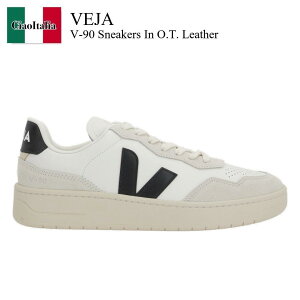 �y���ʌ���E�݌Ɍ���E�����ҏ����I�z ���F�W�� / Veja V-90 Sneakers In O.T. Leather / VD202106 / VD202106 1WHITEBLACK / VD2021061WHITEBLACK / �X�j�[�J�[