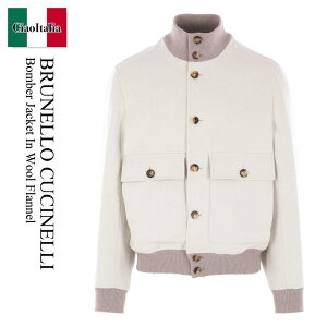 yʌE݌ɌEҏIz ulN`l / Brunello Cucinelli Bomber Jacket In Wool Flannel / MY4966559 / MY4966559 CJZ81 / MY4966559CJZ81 / MA-1