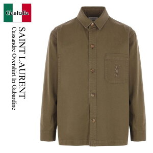 yʌE݌ɌEҏIz T[ / Saint Laurent Cassandre Overshirt In Gabardine / 838697 Y253W / 838697 Y253W 3530 / 838697Y253W / 838697Y253W3530 / u]