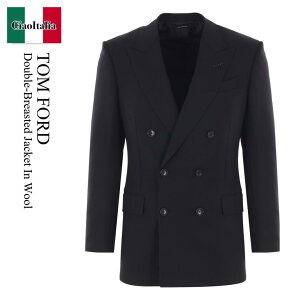 yʌE݌ɌEҏIz gEtH[h / Tom Ford Double-Breasted Jacket In Wool / JLNP02W0056NA / JLNP02W0056NA A / JLNP02W0056NAA / WPbg̑