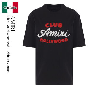 �y���ʌ���E�݌Ɍ���E�����ҏ����I�z �A�~�� / Amiri Club Amiri Oversized T-Shirt In Cotton / AMJYTE1243 / AMJYTE1243 001 / AMJYTE1243001 / T�V���c�E�J�b�g�\�[