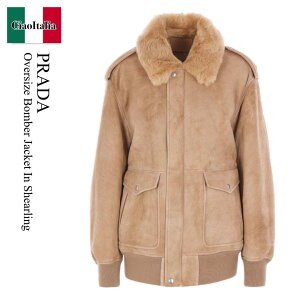 yʌE݌ɌEҏIz v_ / Prada Oversize Bomber Jacket In Shearling / 58A237 F0065 / 58A237 SOOO172L F0065 / 58A237F0065 / 58A237SOOO172LF0065 / [gEt@[R[g