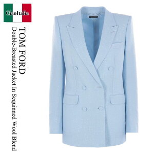 yʌE݌ɌEҏIz gEtH[h / Tom Ford Double-Breasted Jacket In Sequinned Wool Blend / GI3040FAX1629 / GI3040FAX1629 HB24 / GI3040FAX1629HB24 / WPbg