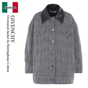 yʌE݌ɌEҏIz WoVB / Givenchy Oversized Jacket In Herringbone Cotton / BW00TE168S / BW00TE168S 004 / BW00TE168S004 / u]