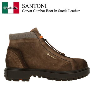 yʌE݌ɌEҏIz Tg[j / Santoni Corvat Combat Boot In Suede Leather / MGSM18972DARBGEX / MGSM18972DARBGEX S50 / MGSM18972DARBGEXS50 / u[c