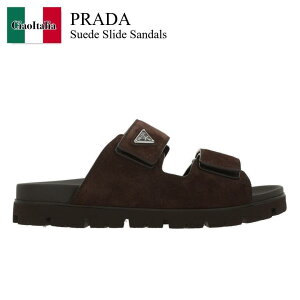 �y���ʌ���E�݌Ɍ���E�����ҏ����I�z �v���_ / Prada Suede Slide Sandals / 2X3129 F0003 / 2X3129 FG000054 F0003 / 2X3129F0003 / 2X3129FG000054F0003 / �T���_��