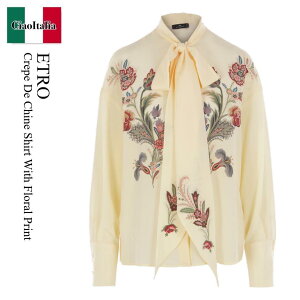 �y���ʌ���E�݌Ɍ���E�����ҏ����I�z �G�g�� / Etro Crepe De Chine Shirt With Floral Print / WRIA0 804 / WRIA0 07799SP1G6X0 804 / WRIA0804 / WRIA007799SP1G6X0804 / �u���E�X�E�V���c