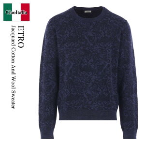 yʌE݌ɌEҏIz Gg / Etro Jacquard Cotton And Wool Sweater / MRKF0 831 / MRKF0 096AQ195S9 831 / MRKF0831 / MRKF0096AQ195S9831 / jbgEZ[^[