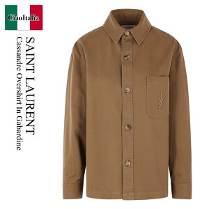 yʌE݌ɌEҏIz T[ / Saint Laurent Cassandre Overshirt In Gabardine / 852696 Y253W / 852696 Y253W 2669 / 852696Y253W / 852696Y253W2669 / u]