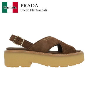 �y���ʌ���E�݌Ɍ���E�����ҏ����I�z �v���_ / Prada Suede Flat Sandals / 1X229O F0324 / 1X229O F055054 F0324 / 1X229OF0324 / 1X229OF055054F0324 / �T���_���E�~���[��