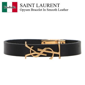 �y���ʌ���E�݌Ɍ���E�����ҏ����I�z �T�����[���� / Saint Laurent Opyum Bracelet In Smooth Leather / 708815 0IH0J / 708815 0IH0J 1000 / 7088150IH0J / 7088150IH0J1000 / �u���X���b�g