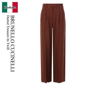 �y���ʌ���E�݌Ɍ���E�����ҏ����I�z �u���l���N�`�l�� / Brunello Cucinelli Darted Trousers In Twill / MH126P9138 / MH126P9138 C9092 / MH126P9138C9092 / �p���c