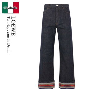 �y���ʌ���E�݌Ɍ���E�����ҏ����I�z ���G�x / Loewe Turn-Up Jeans In Denim / H526Y11WAG / H526Y11WAG 6802 / H526Y11WAG6802 / �f�j���E�W�[�p��