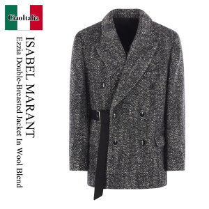 �y���ʌ���E�݌Ɍ���E�����ҏ����I�z �C�U�x���}���� / Isabel Marant Ezzia Double-Breasted Jacket In Wool Blend / MA0474 FAC4D01 / MA0474 FAC4D01 IBKE / MA0474FAC4D01 / MA0474FAC4D01IBKE / �W���P�b�g