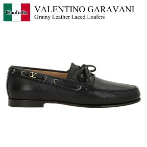 �y���ʌ���E�݌Ɍ���E�����ҏ����I�z �o�����`�m / Valentino Garavani Grainy Leather Laced Loafers / 8Y2S0M05MIL / 8Y2S0M05MIL 0NO / 8Y2S0M05MIL0NO / �h���X�V���[�Y�E�v�C�E�r�W�l�X�V���[�Y