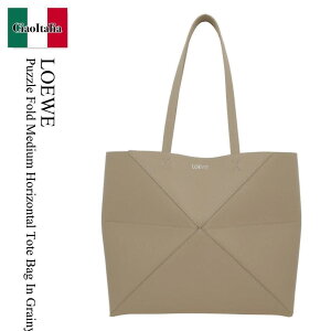 �y���ʌ���E�݌Ɍ���E�����ҏ����I�z ���G�x / ���΂� / �J�o�� / Loewe Puzzle Fold Medium Horizontal Tote Bag In Grainy Leath / A779PEWX04 / A779PEWX04 5541 / A779PEWX045541 / �g�[�g�o�b�O