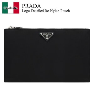 �y���ʌ���E�݌Ɍ���E�����ҏ����I�z �v���_ / ���΂� / �J�o�� / Prada Logo-Detailed Re-Nylon Pouch / 2NH006 F0002 / 2NH006 2DMH F0002 / 2NH006F0002 / 2NH0062DMHF0002 / �N���b�`�o�b�O