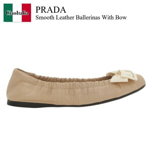 �y���ʌ���E�݌Ɍ���E�����ҏ����I�z �v���_ / Prada Smooth Leather Ballerinas With Bow / 1F322O F0036 / 1F322O F005ZJB F0036 / 1F322OF0036 / 1F322OF005ZJBF0036 / �o���G�V���[�Y